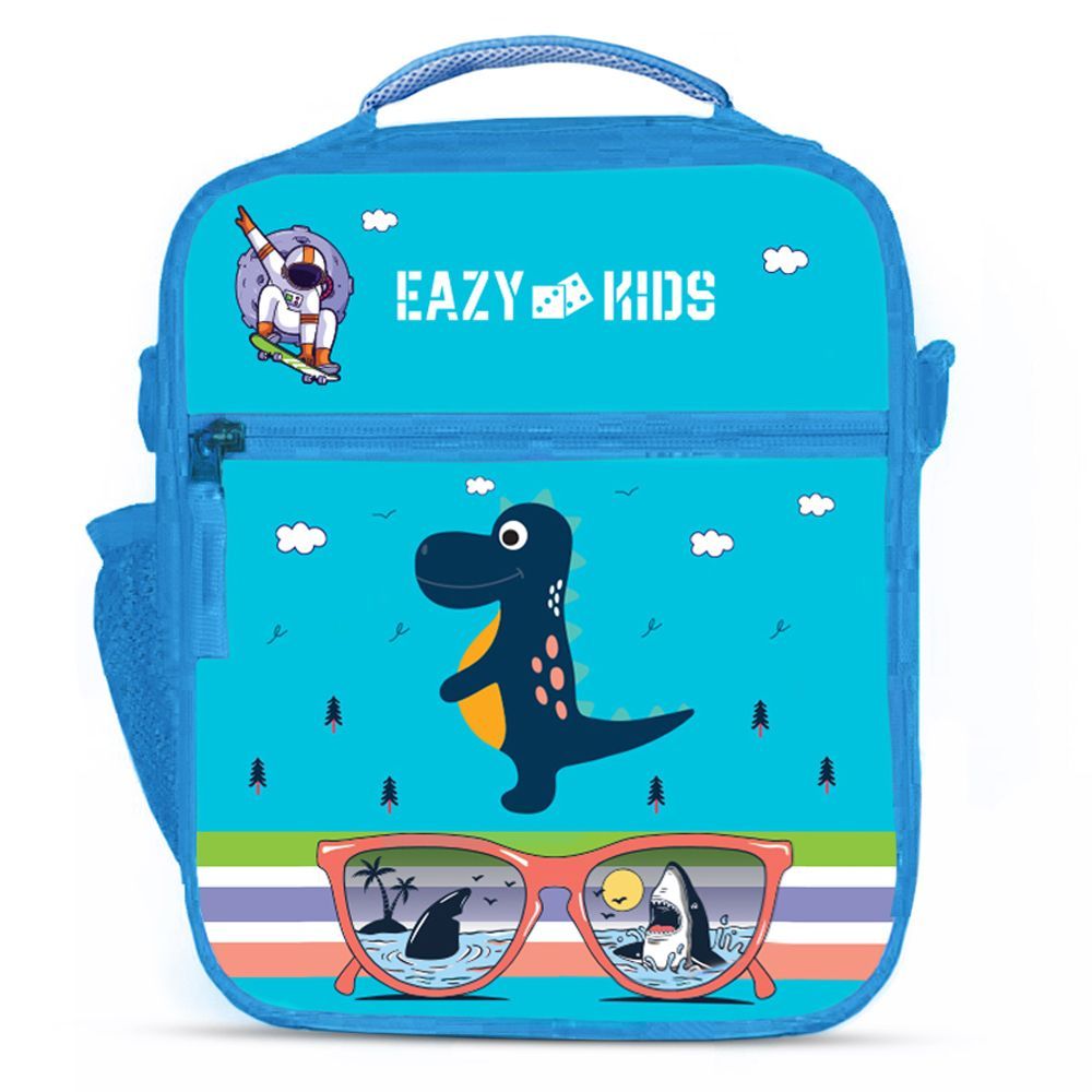 Eazy Kids - Bento Boxes w/ Insulated Lunch Bag - Jawsome Shark Blue