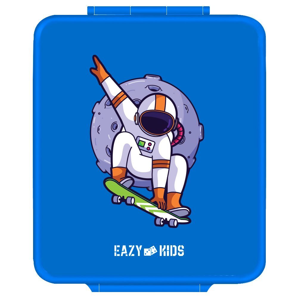 Eazy Kids - Bento Boxes w/ Insulated Lunch Bag - Baby Astronaut Blue