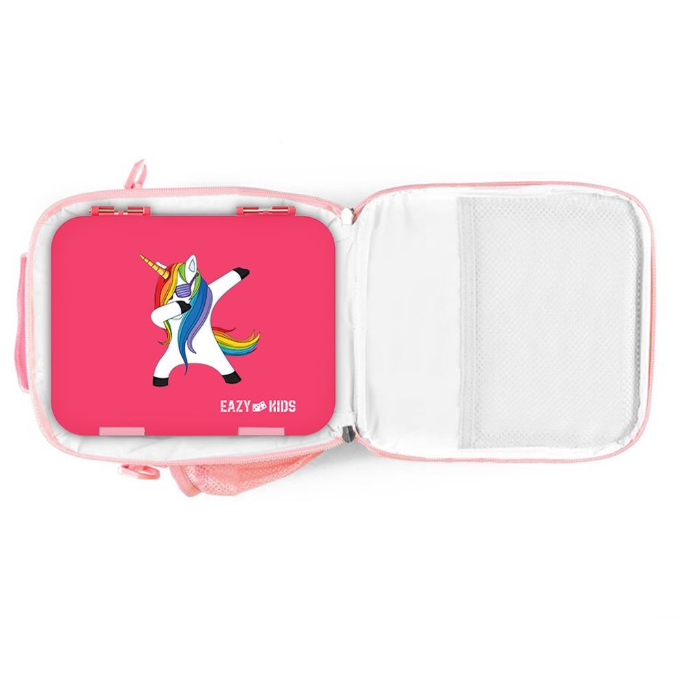 Eazy Kids - Bento Boxes w/ Insulated Lunch Bag - Unicorn Pink