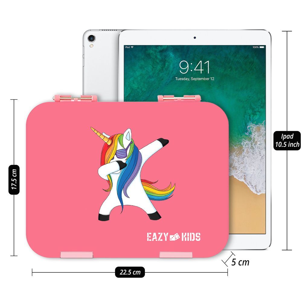 Eazy Kids - Bento Boxes w/ Insulated Lunch Bag - Unicorn Pink