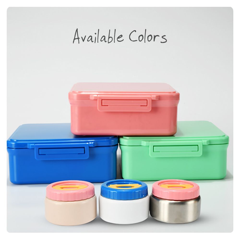 Eazy Kids - Bento Boxes w/ Insulated Lunch Bag - Shine Unicorn Pink