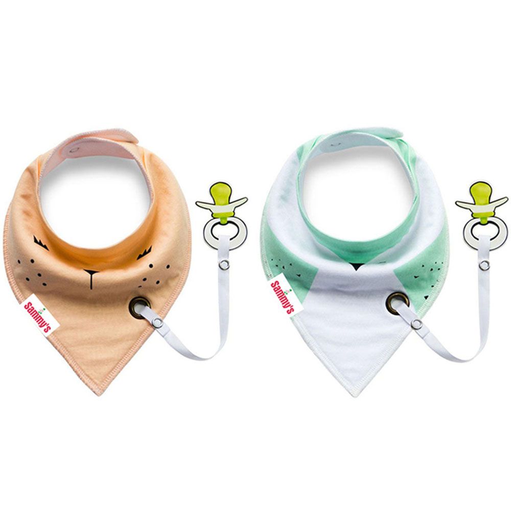 Eazy kids - Bandana Drool Bibs Set of 2