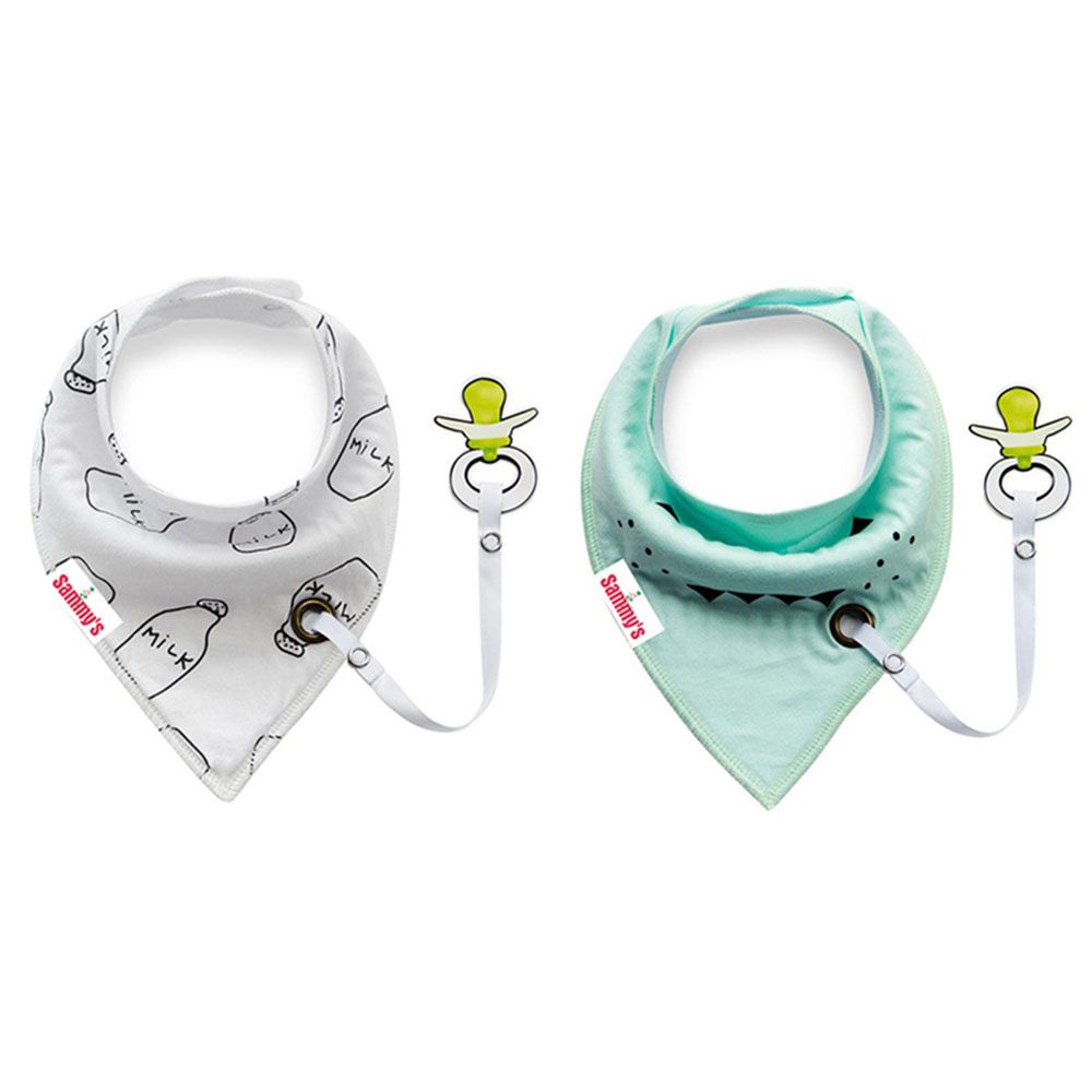 Eazy kids - Bandana Drool Bibs Set of 2