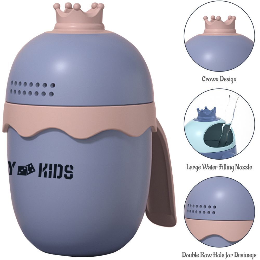 Eazy Kids - Royal Baby Head Shampoo Wash Shower Mug 500ml - Purple