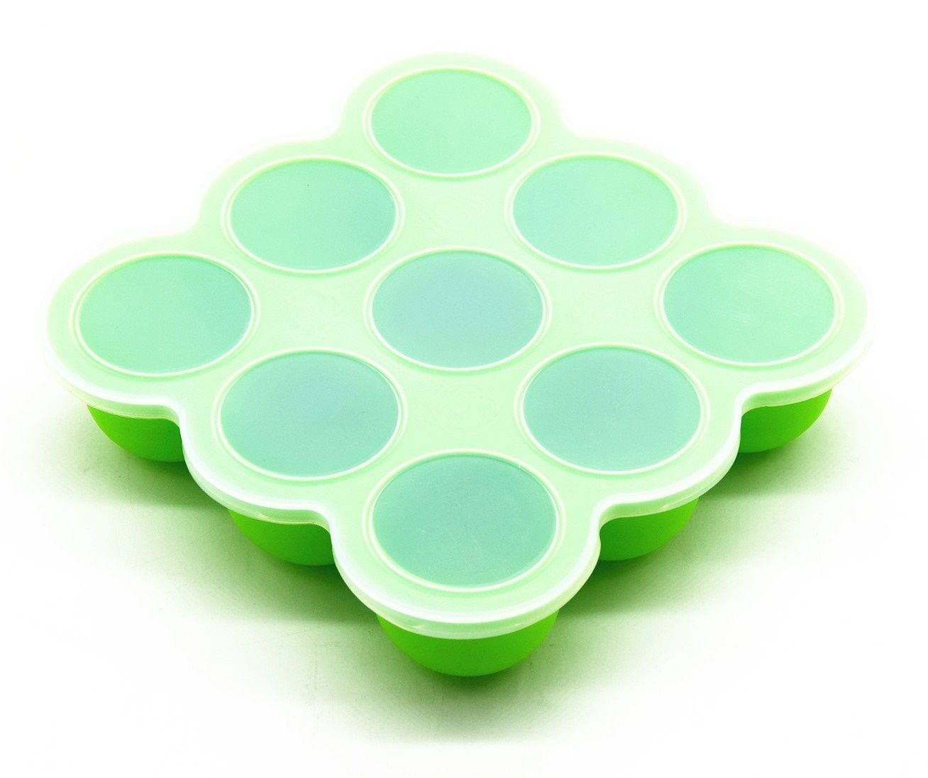 Eazy Kids Plate - Baby Food Freezer Tray - Green