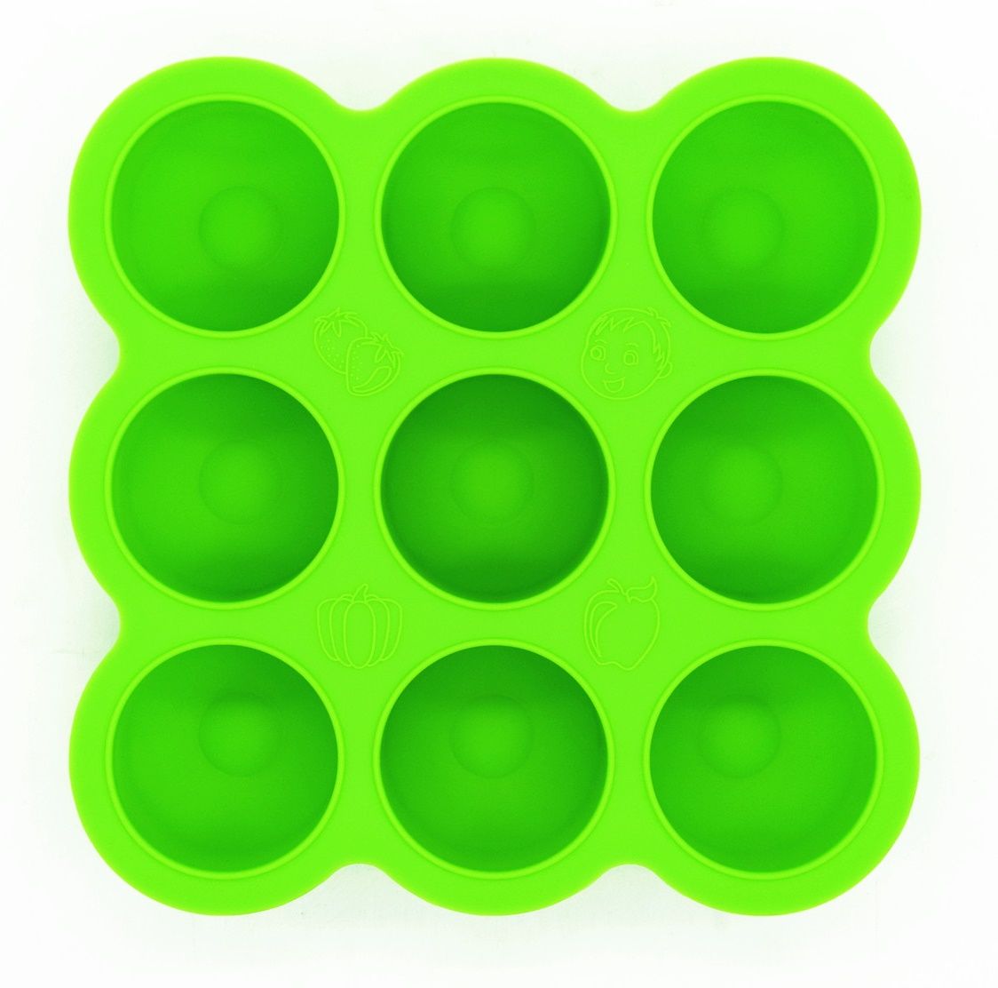 Eazy Kids Plate - Baby Food Freezer Tray - Green