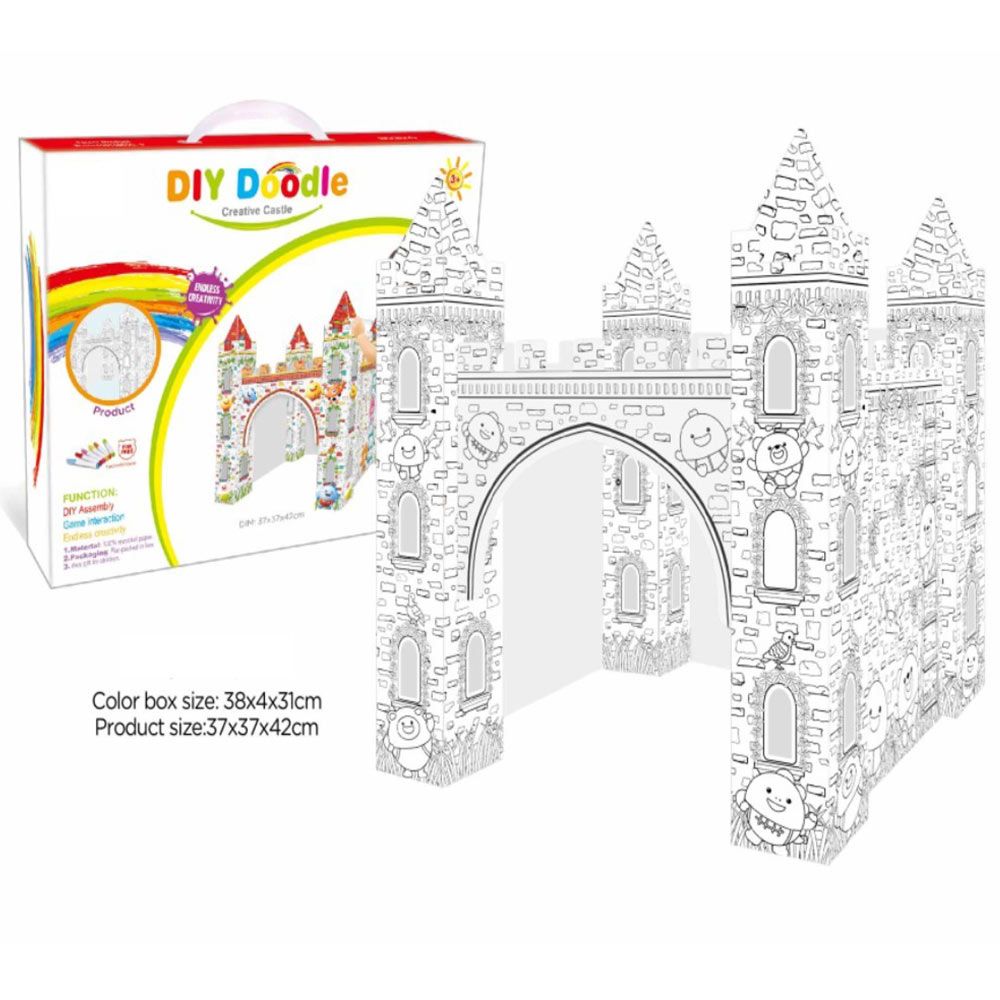 Eazy Kids - Diy Doodle Erasable Painting Castle