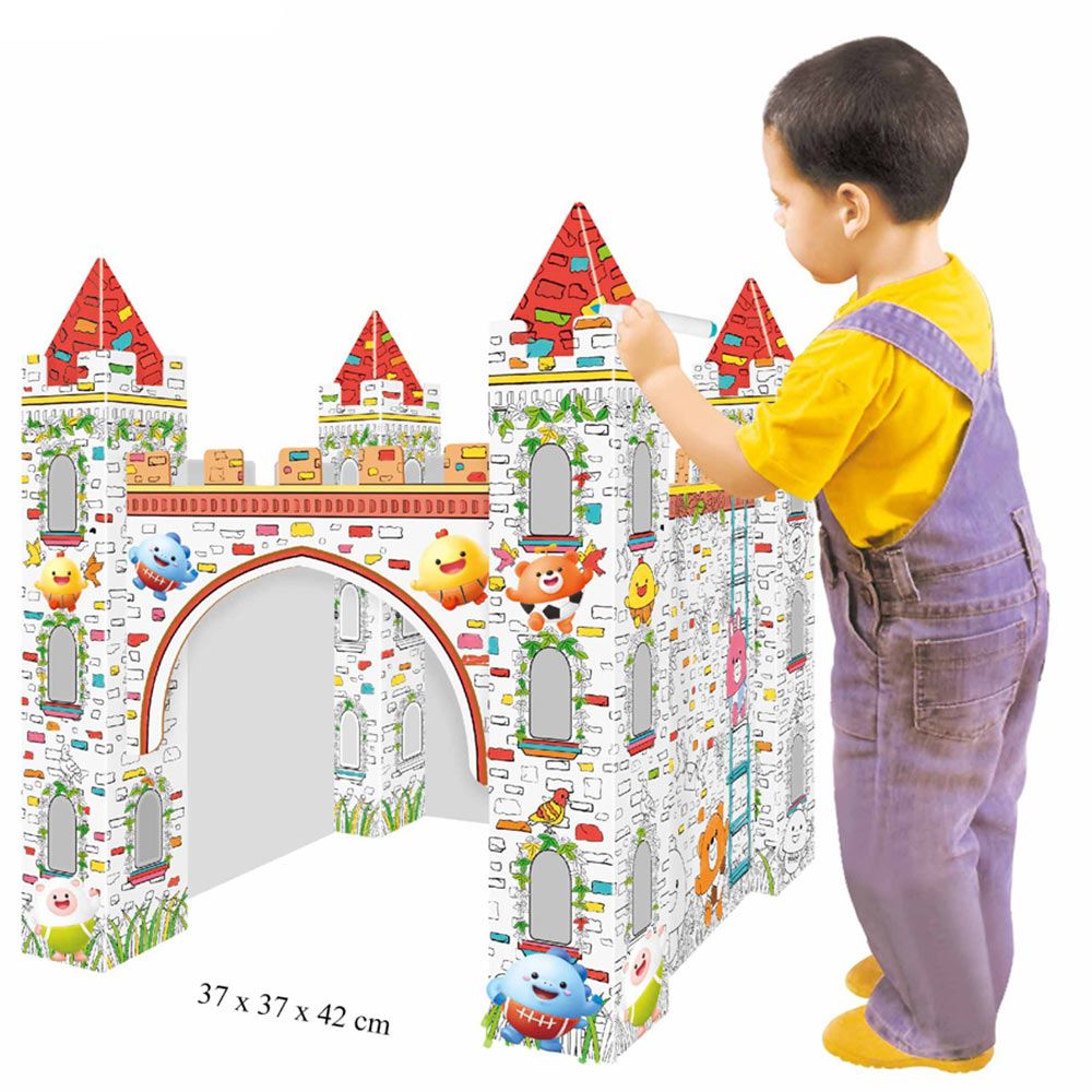 Eazy Kids - Diy Doodle Erasable Painting Castle