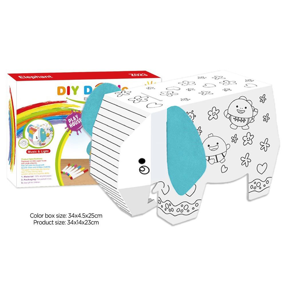 Eazy Kids - Diy Doodle Coloring Elephant With Music & Light