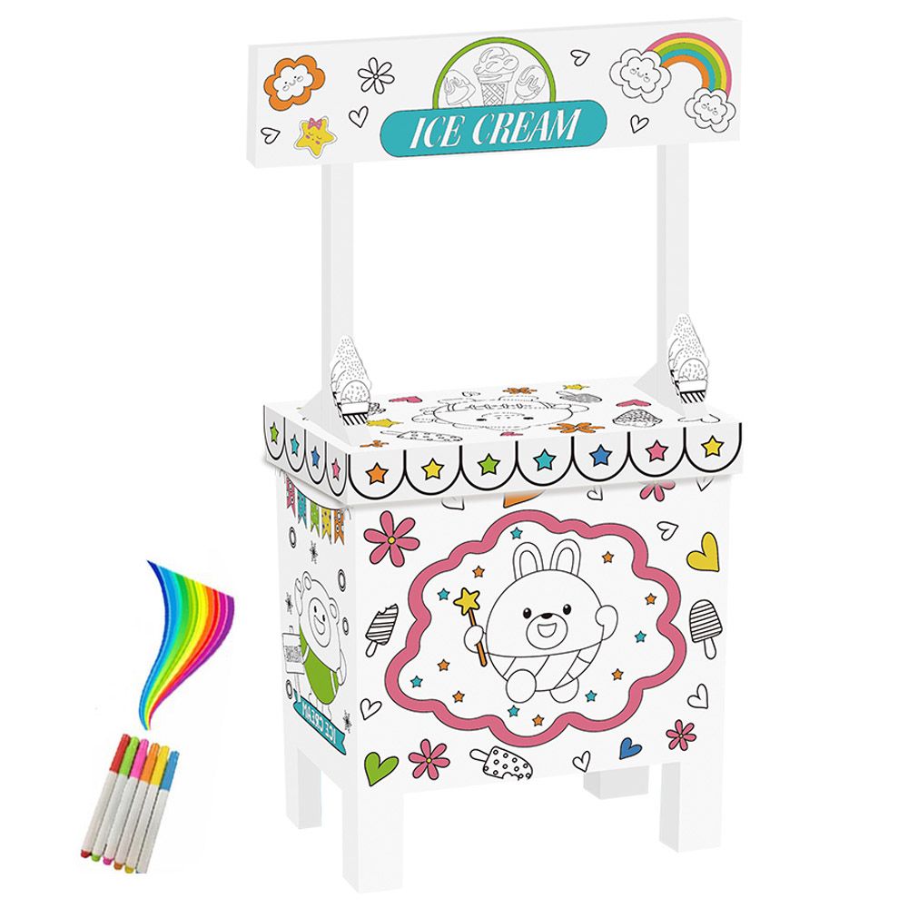 Eazy Kids - Doodle Art And Craft Coloring Ice Cream Shop