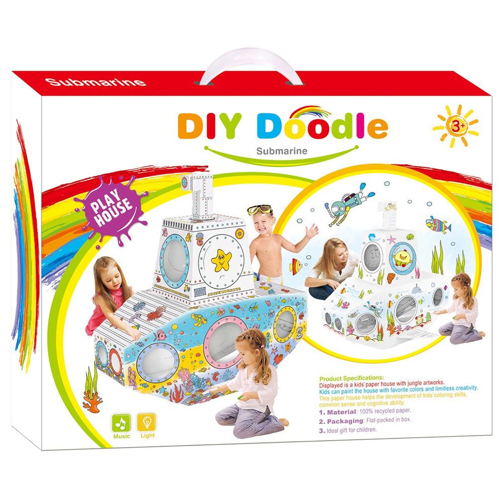 Eazy Kids - Diy Doodle Coloring Submarine With Music & Light