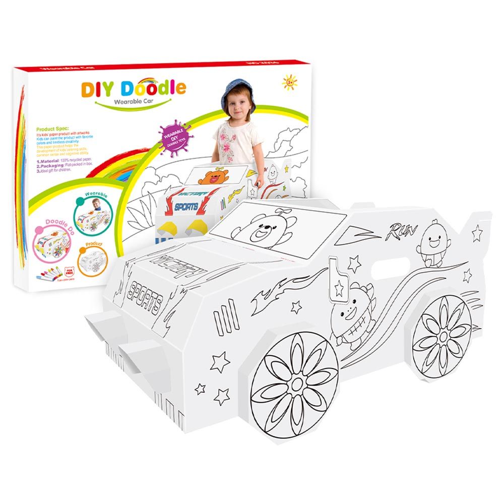 Eazy kids - DIY Doodle Coloring Wearable Car