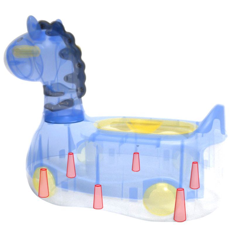 Eazy Kids - Horse Potty Car - Blue