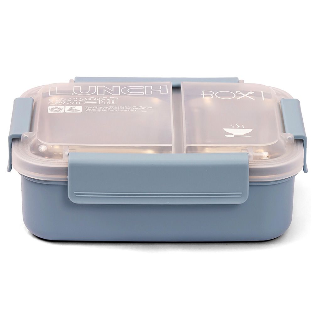 Eazy Kids - Stainless Steel 2 Compartment Lunch Box 1100ml - Blue