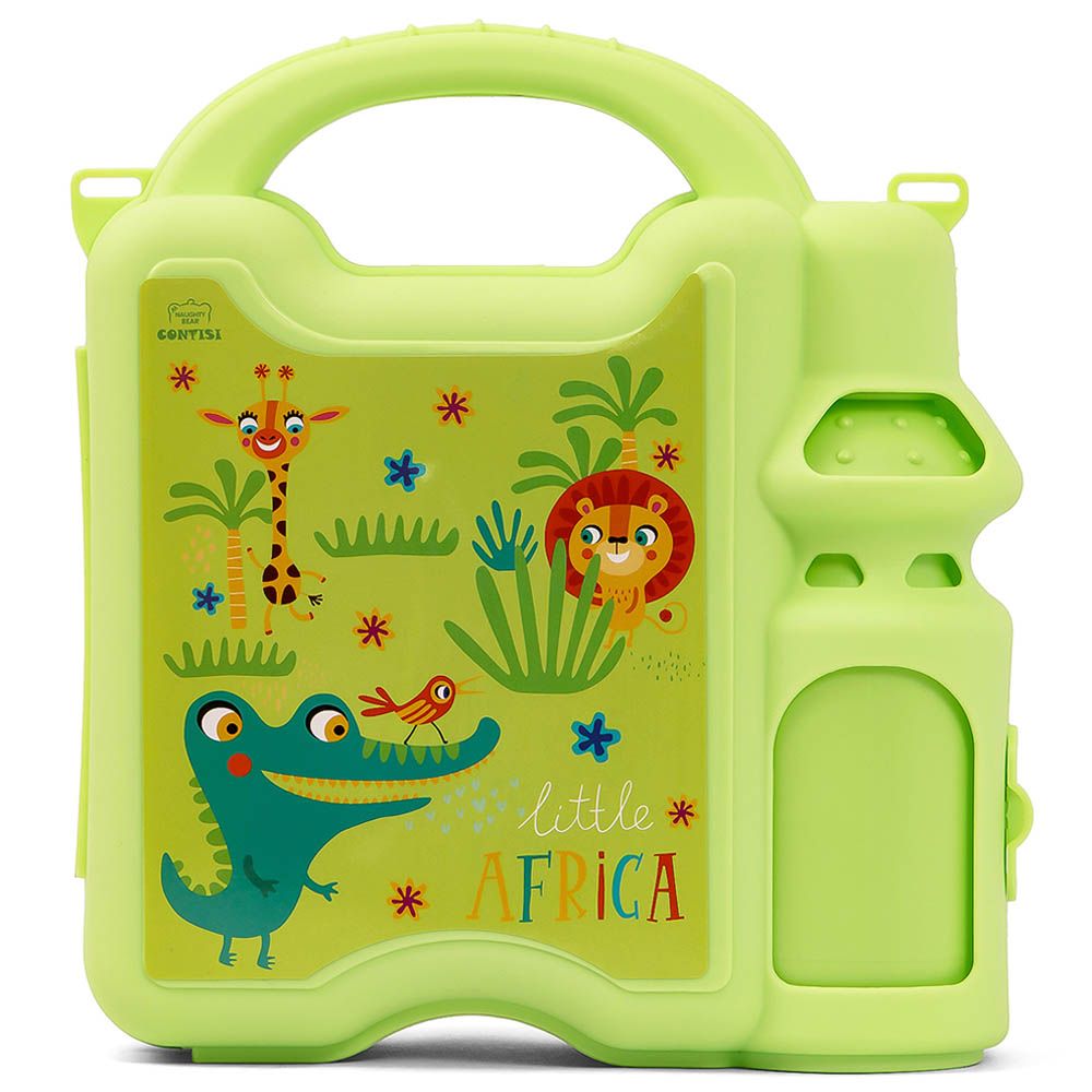 Eazy Kids - Little Africa Lunch Box w/ Bottle - Green