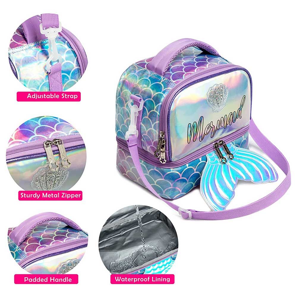 Eazy Kids - Bottle/Lunch Bag - Mermaid Purple