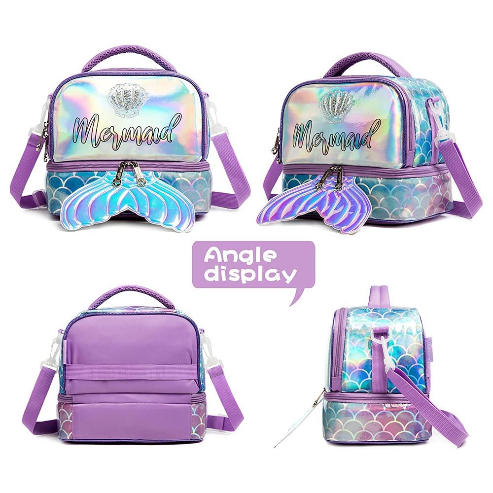 Eazy Kids - Bottle/Lunch Bag - Mermaid Purple