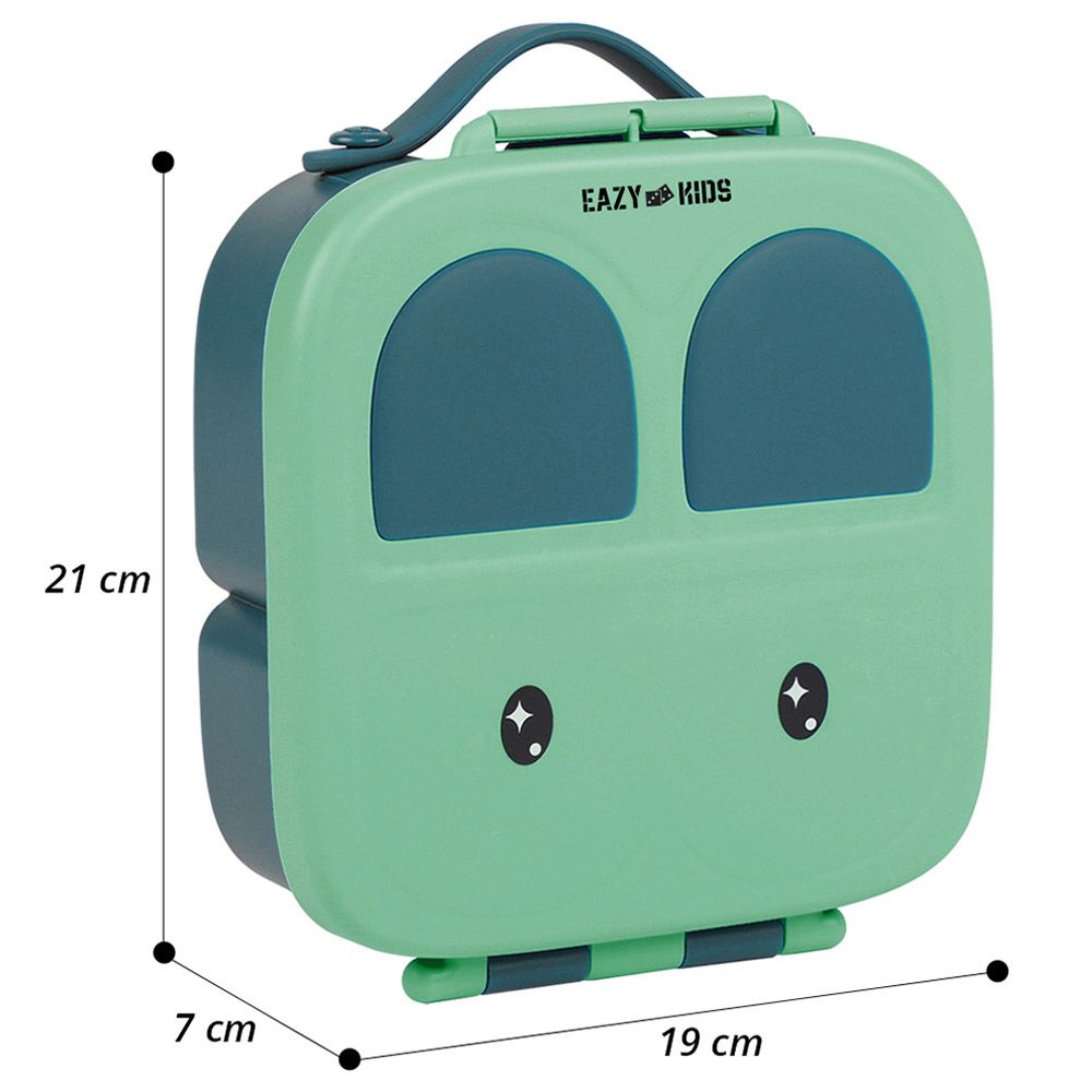 Eazy Kids - Bento Lunch Box w/ Handle - Green