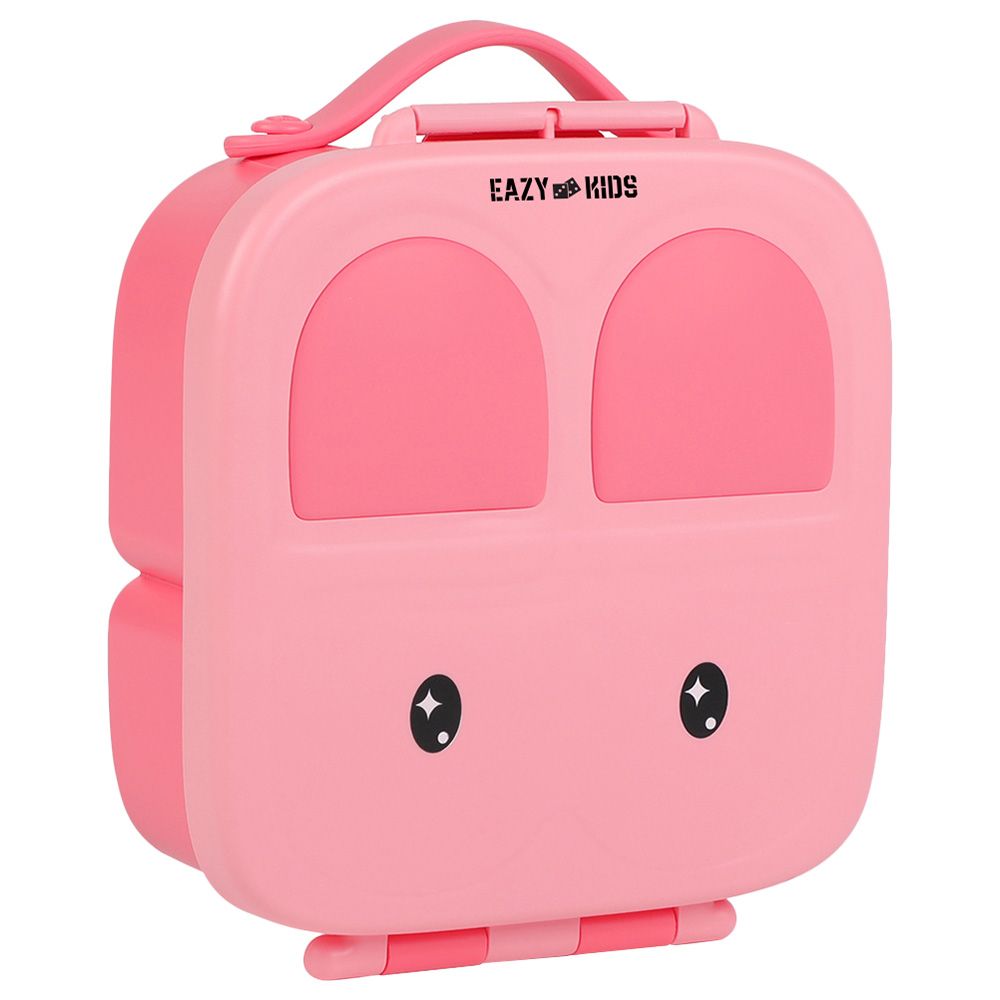 Eazy Kids - Bento Lunch Box w/ Handle - Pink