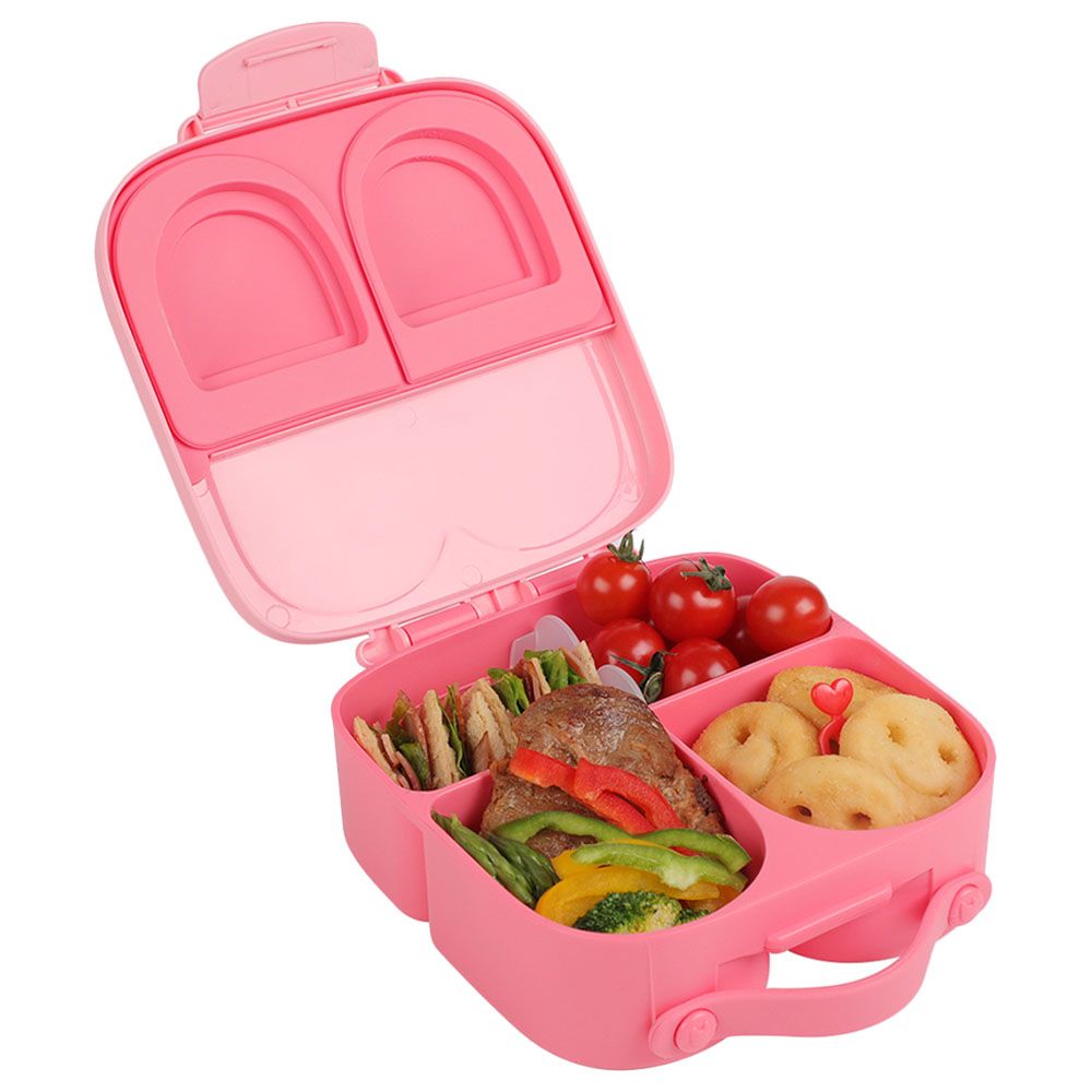 Eazy Kids - Bento Lunch Box w/ Handle - Pink