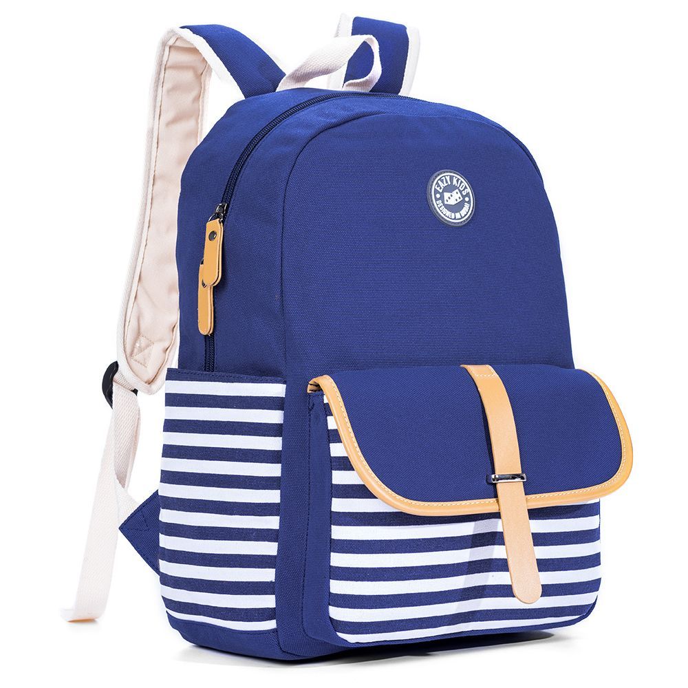 Eazy Kids - Classic School Bag - Blue - 17.7-Inch