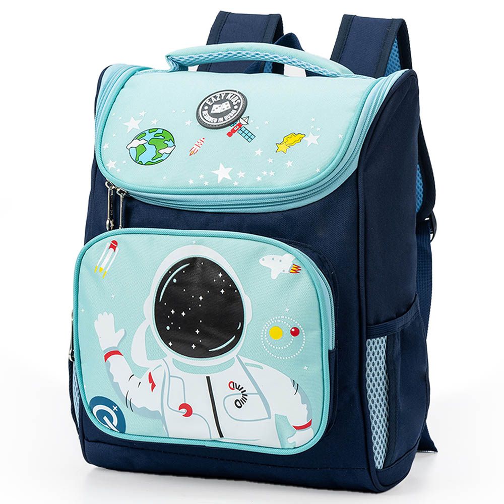 Eazy Kids - Astronaut Space School Backpack - 16-Inch - Blue