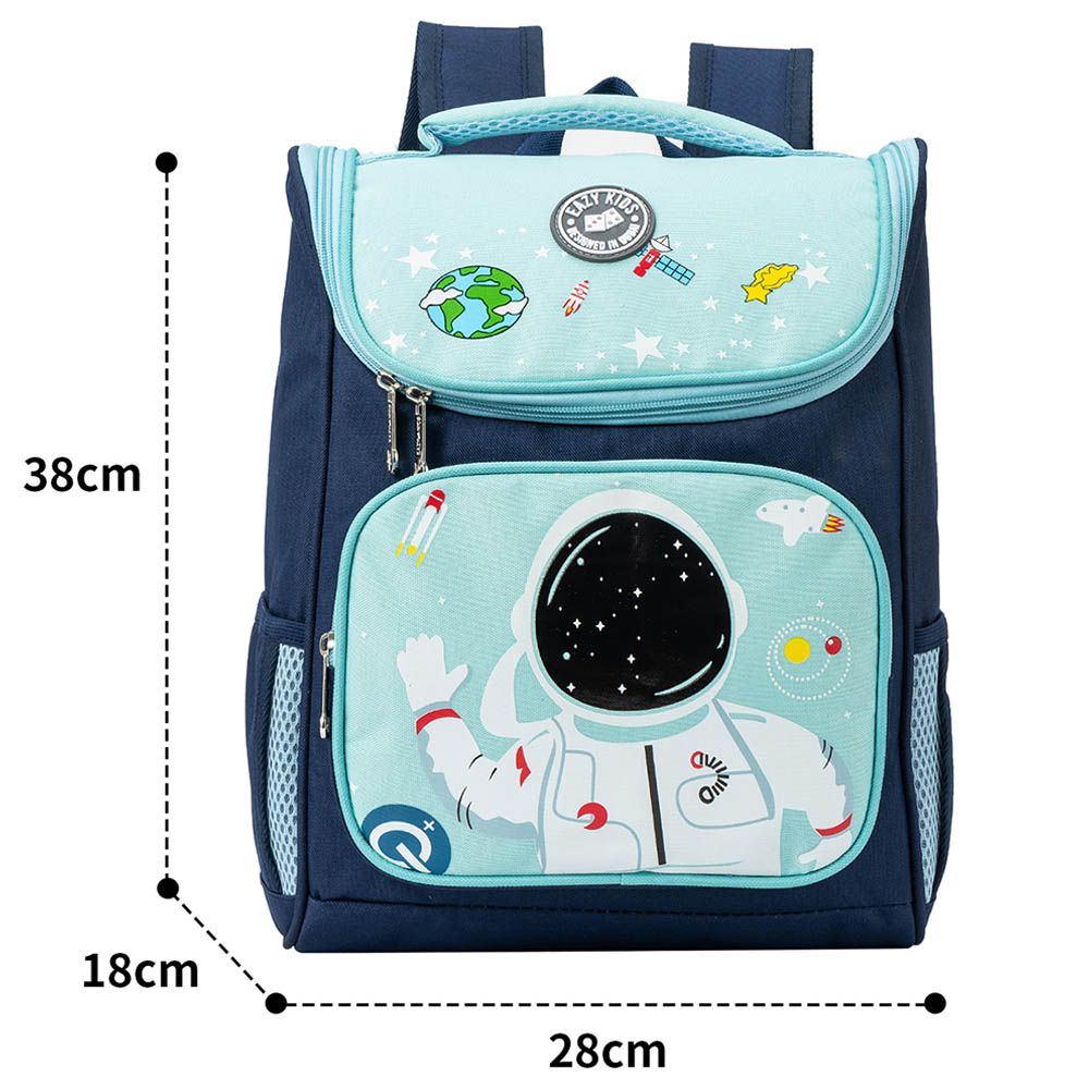 Eazy Kids - Astronaut Space School Backpack - 16-Inch - Blue