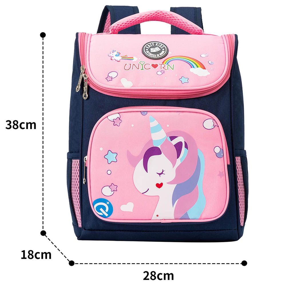 Eazy Kids - Unicorn School Backpack - 16-Inch - Pink