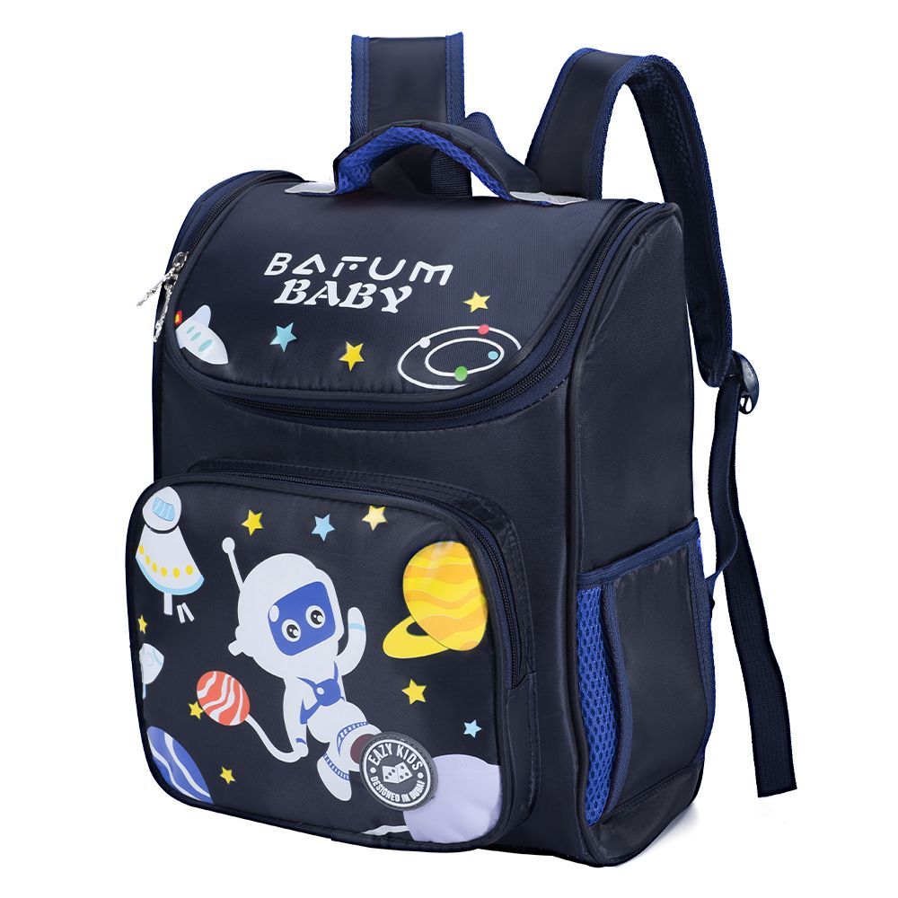 Eazy Kids Astronaut School Bag Blue - 15.4 Inch