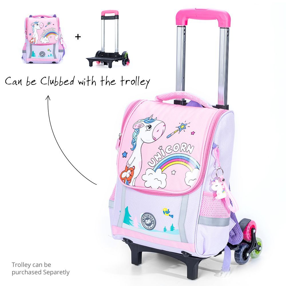 Eazy Kids - School Bag Unicorn - Purple/Pink - 14.6 Inch