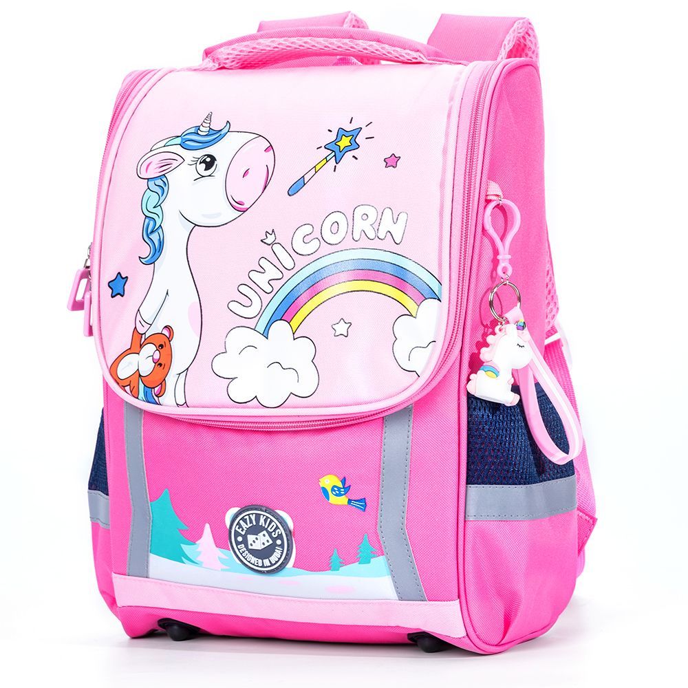 Eazy Kids School Bag Unicorn Princess Pink - 14.6 Inch