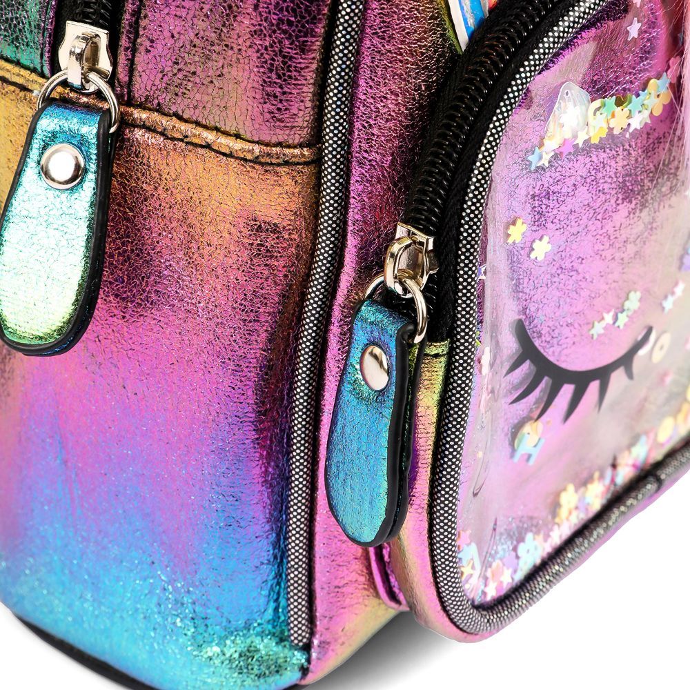 Eazy Kids - Sequin School Backpack - 10-Inch - Unicorn