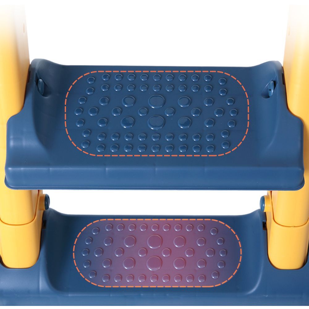 Eazy Kids - Step Stool Foldable Potty Trainer Seat - Blue