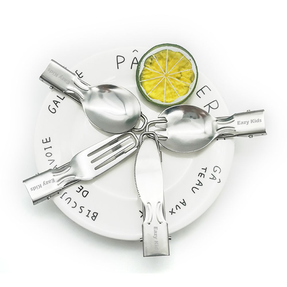 Eazy Kids - Folding Spoon - Silver