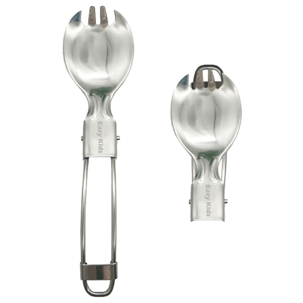 Eazy Kids - Folding Spoon Fork - Silver