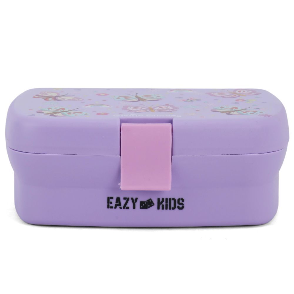 Eazy Kids Bento Lunch Box - Butterfly Purple