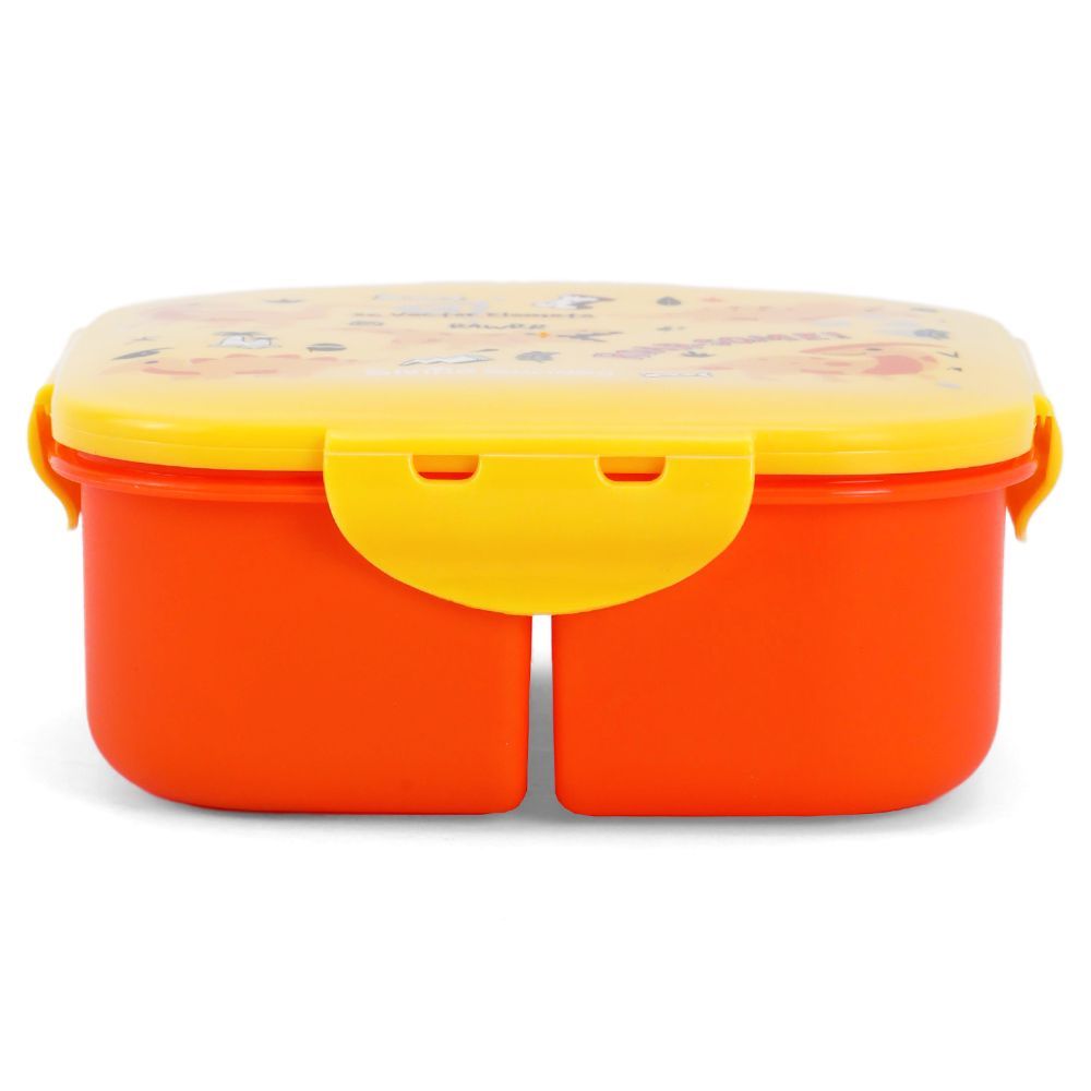 Eazy Kids Square Bento Lunch Box - Dino Yellow - 3C