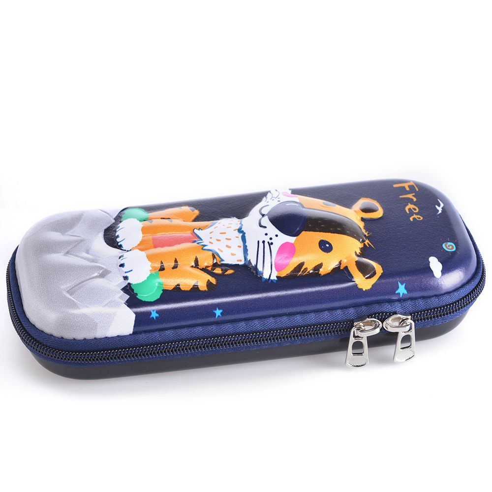 Eazy Kids - 3D Pencil Case Leo - Blue