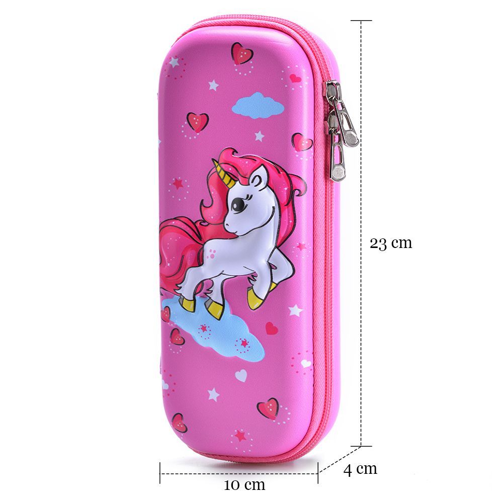 Eazy Kids - 3D Pencil Case - Unicorn Pink