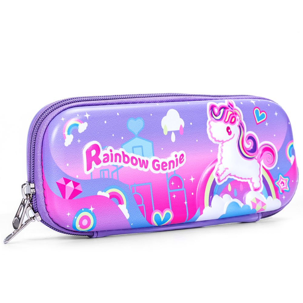 Eazy Kids - 3D Genie Unicorn Pencil Case - Pink