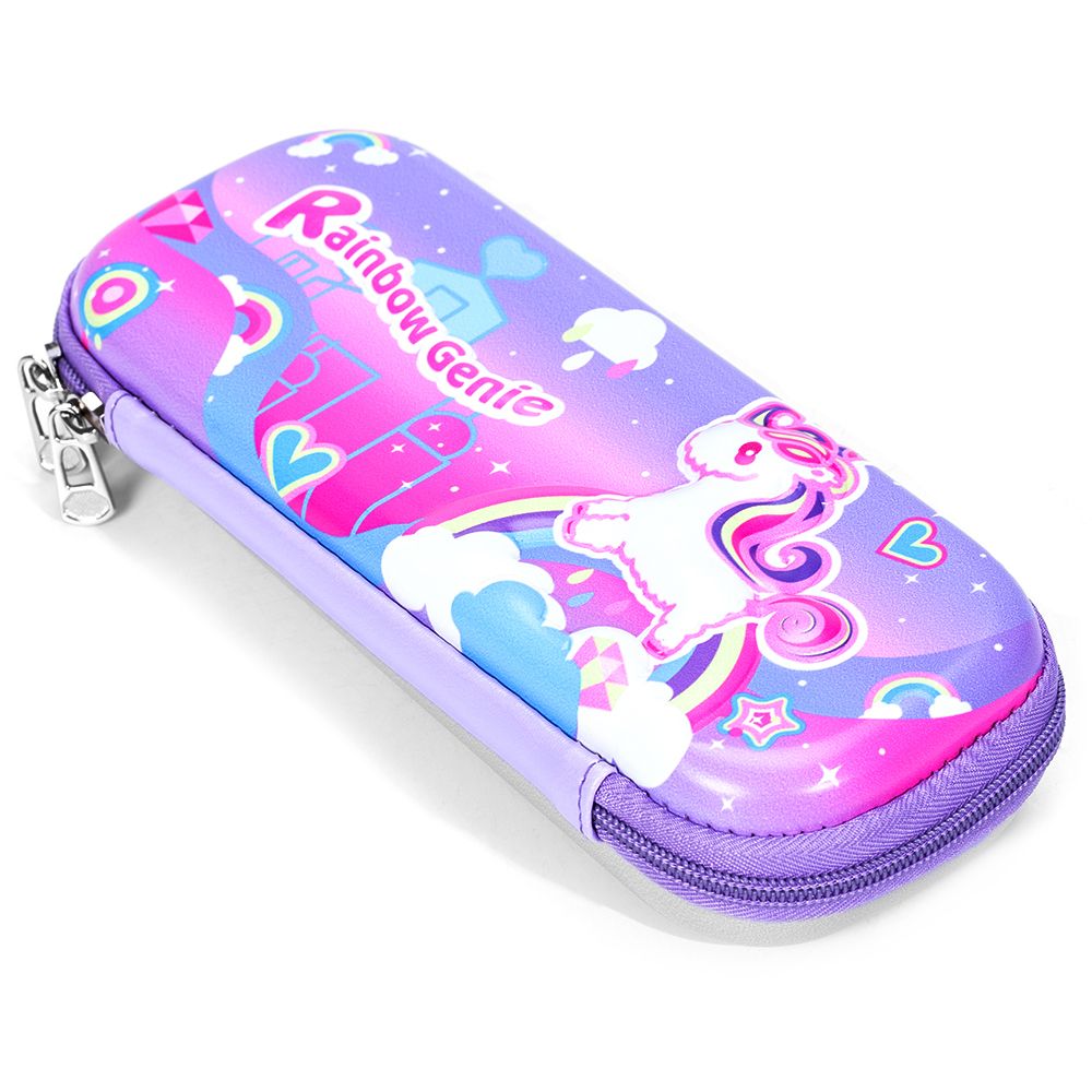 Eazy Kids - 3D Genie Unicorn Pencil Case - Pink