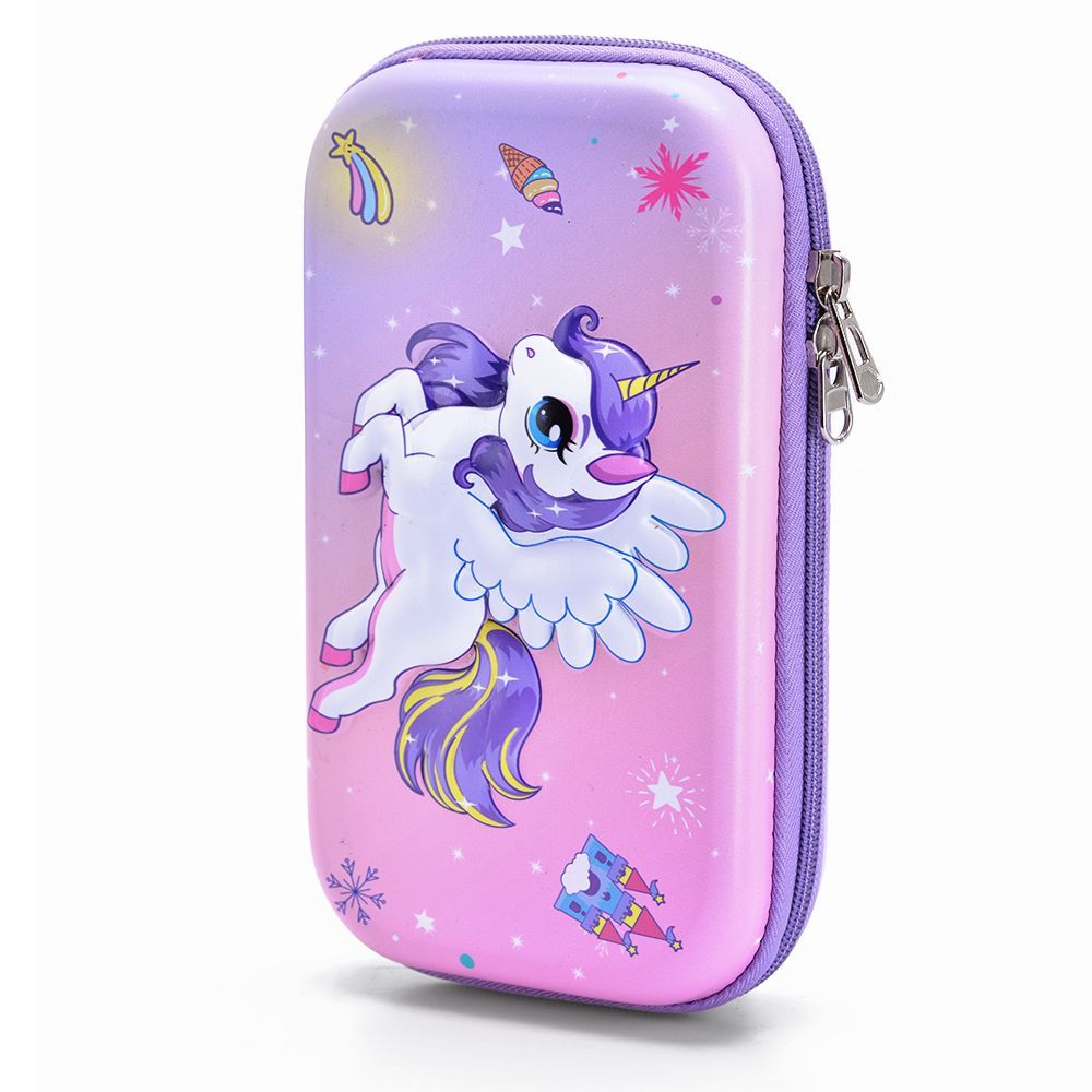 Eazy Kids - Unicorn Pencil Case - XL - Pink 