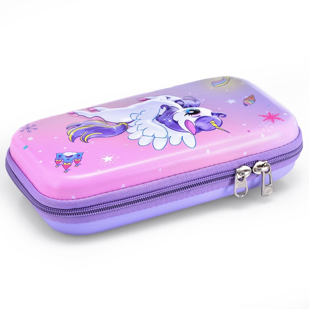 Eazy Kids - Unicorn Pencil Case - XL - Pink 