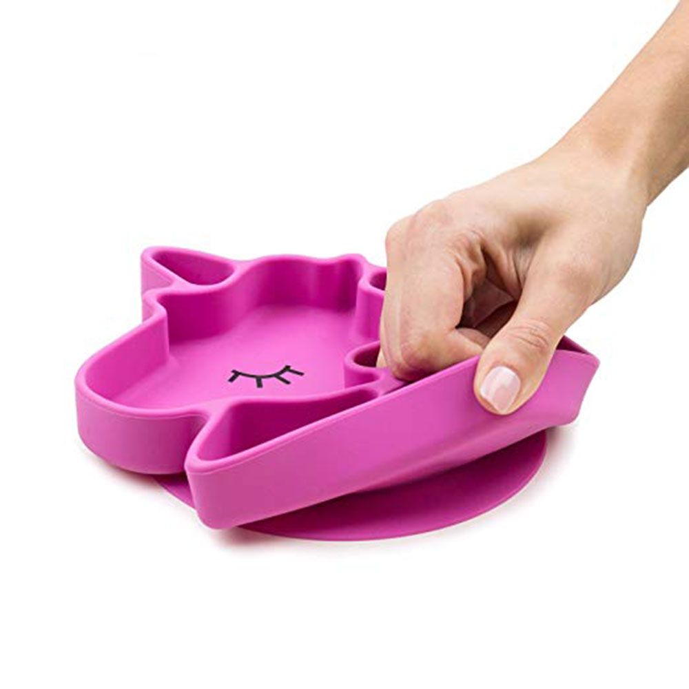 Eazy Kids - Silicon Suction Plate Unicorn Pink