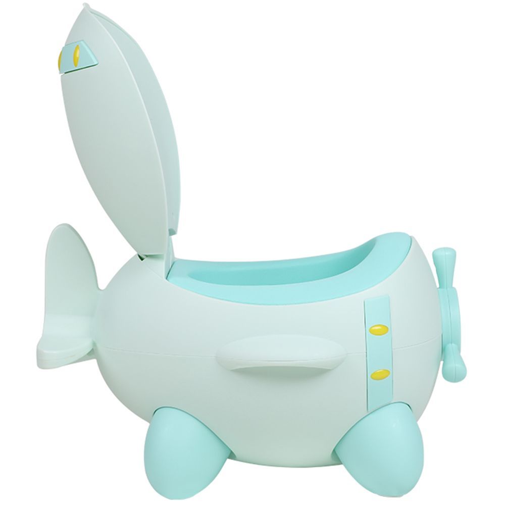 Eazy Kids - Airplane Kids Potty Training Toilet Seat - Green