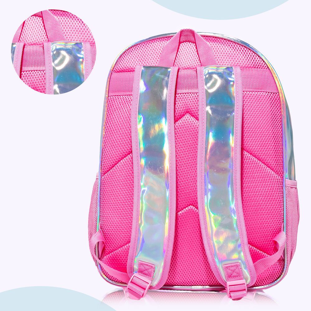 Eazy Kids - Backpack 18-Inch w/ Lunch Bag & Pencil Case - Pink