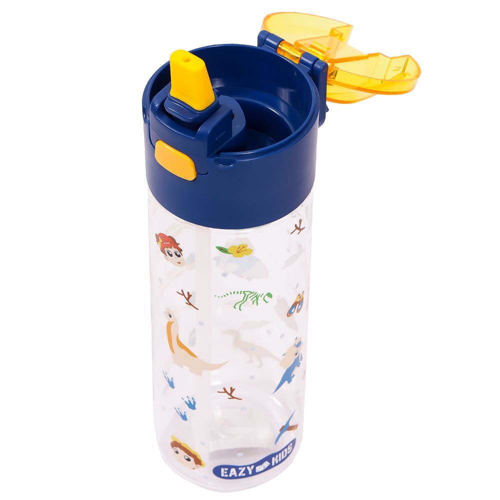 Eazy Kids - T-Rex Tritan Water Bottle W/ Snack Box 450ml - Blue