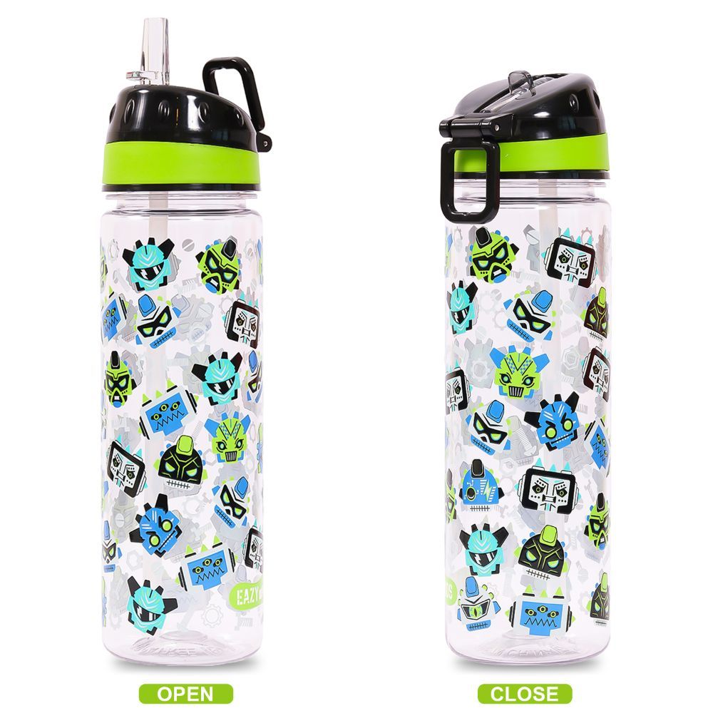 Eazy Kids - Gen Z Tritan Water Bottle W/ Handle 650ml - Black