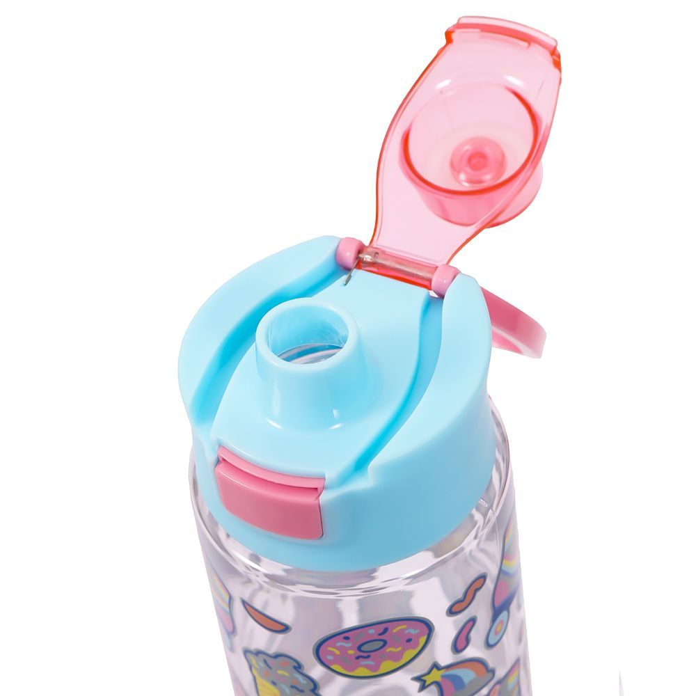 Eazy Kids - Gen Z Skater Tritan Water Bottle W/ Lid 750ml - Blue