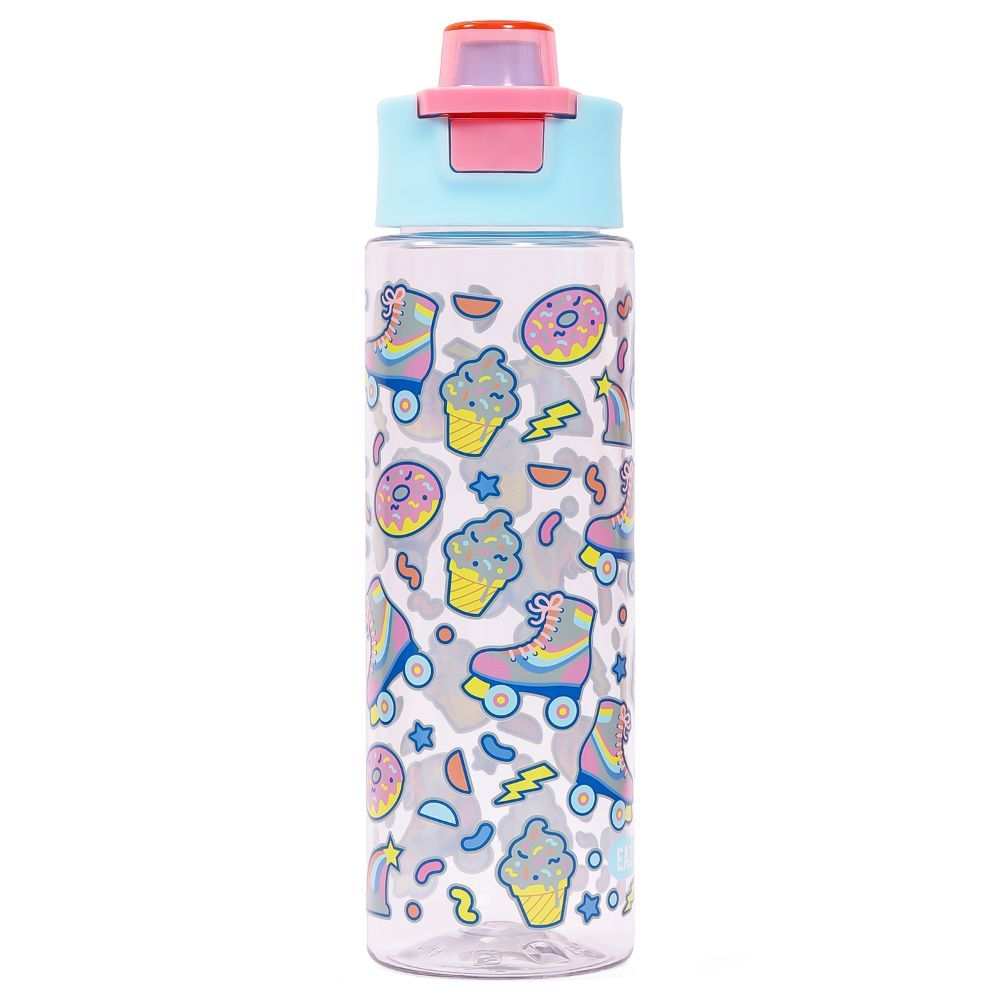 Eazy Kids - Gen Z Skater Tritan Water Bottle W/ Lid 750ml - Blue